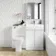 Trent Gloss White Combination Vanity Basin and Atlanta Toilet 1100mm
