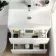 Trent Gloss White Basin Vanity Drawer and Back To Wall Unit 1100mm