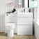 Trent Gloss White Combination Basin Drawer and Aruba Toilet 1100mm