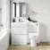 Trent Gloss White Combination Basin Drawer and Aruba Toilet 1100mm - Left Handed