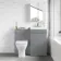 Trent Stone Grey Combination Vanity Basin and Atlanta Toilet 1000mm