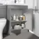 Trent Stone Grey Combination Vanity Basin and Atlanta Toilet 1100mm