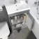 Trent Stone Grey Combination Vanity Basin and Atlanta Toilet 1100mm