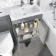 Trent Stone Grey Combination Vanity Basin and Aruba Toilet 1100mm - Right Handed