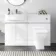 Foster Gloss White Combination Vanity Basin and Atlanta Toilet 1200mm - Left Handed