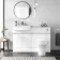 Foster Gloss White Combination Vanity Basin with Marble Top & Denver Toilet 1200mm