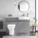 Foster Stone Grey Combination Vanity Basin and Atlanta Toilet 1200mm - Right Handed