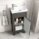 Bermuda Graphite Grey Cloakroom Basin Vanity 400mm