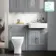 Monaco Dove Grey Combination Vanity Basin with Marble Top & Atlanta Toilet 1200mm