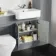Monaco Dove Grey Combination Vanity Basin with Marble Top & Atlanta Toilet 1200mm
