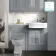 Monaco Dove Grey Combination Vanity Traditional Basin with Marble Top 1200mm (Excludes Pan & Cistern)