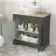 Lucia Graphite Grey Vanity with Oak Effect Top & Oval Counter Top Basin 840mm