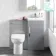 Avon Stone Grey Combination Vanity Basin and Aruba Toilet 950mm
