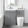 Trent Stone Grey Combination Vanity Basin and Boston Toilet 1100mm - Left Handed