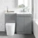 Trent Stone Grey Combination Vanity Basin and Boston Toilet 1100mm - Right Handed
