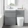 Trent Stone Grey Combination Basin Drawer and Boston Toilet 1100mm - Left Handed