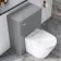 Harper Stone Grey Back To Wall Unit and Boston Toilet