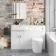 Harper Gloss White Combination Vanity Basin and Boston Toilet 1200mm - Left Handed