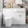 Harper Gloss White Combination Vanity Basin and Boston Toilet 1200mm - Right Handed