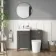 Bermuda Graphite Grey Combination Vanity Basin and Boston Toilet 1000mm