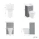 Ohio Stone Grey 2-In-1 Combined Wash Basin & Atlanta Toilet 500mm