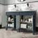 Bermuda Inky Blue Vanity with Marble Top & Oval Counter Top Basin 1200mm