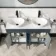 Bermuda Inky Blue Vanity with Marble Top & Oval Counter Top Basin 1200mm