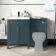 Bermuda Inky Blue Basin Vanity Drawer and Back To Wall Toilet 1100mm (Excludes Pan & Cistern)