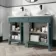 Bermuda Midnight Green Vanity with Marble Top & Oval Counter Top Basin 1200mm