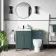 Bermuda Midnight Green Combination Vanity Basin and Seattle Toilet 1100mm