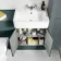 Monaco Midnight Green Combination Vanity Basin and Seattle Toilet 1200mm