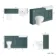Monaco Midnight Green Combination Vanity Traditional Basin and Seattle Toilet 1500mm