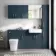 Harper Navy Blue Combination Vanity Basin and Houston Toilet 1500mm