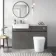 Foster Tungsten Grey Combination Vanity Basin with Marble Top & Tucson Toilet 1200mm