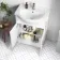 Quartz Gloss White Combination Vanity Basin and Houston Toilet 1150mm