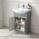 Capri Fog Grey Combination Vanity Basin and Denver Toilet 1050mm - Chrome Handles