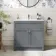 Milos Fog Grey Basin Vanity 800mm - Brushed Handles