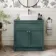 Milos Mystic Green Vanity with Troy Basin 800mm - Brushed Handles