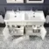 Lucia Chalk White Double Basin Vanity 1200mm