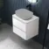 Corsica Gloss White Wall Hung Drawer Vanity with Marble Top 600mm - Excludes Counter Top Basin