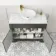 Lucia Graphite Grey Vanity with Marble Top & Round Counter Top Basin 1030mm - Brushed Brass Accents