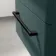 Omaha Mystic Green Wall Hung Basin Drawer Vanity 600mm - Black Accents