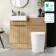Sicily Fluted Country Oak Combination Vanity Basin with Marble Top & Utah Comfort Height Toilet 1000mm - Brushed Brass Accents