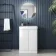 Corsica Gloss White Basin Vanity 600mm