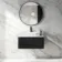 Sorrento Fluted Matt Black Wall Hung Drawer Vanity with Marble Top & Reno Basin 800mm