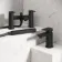 Soar Matt Black Basin & Shower Bath Mixer Tap Set