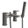 Soar Gunmetal Grey Basin & Shower Bath Mixer Tap Set