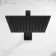 Galway Premium Matt Black Square Thermostatic Set - 200mm Head, Hand Shower & Body Jets