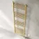 Barcelona Electric Brushed Brass Straight Heated Towel Rail 1600x500mm