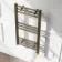 Barcelona Electric Antique Gold Straight Heated Towel Rail 800x400mm